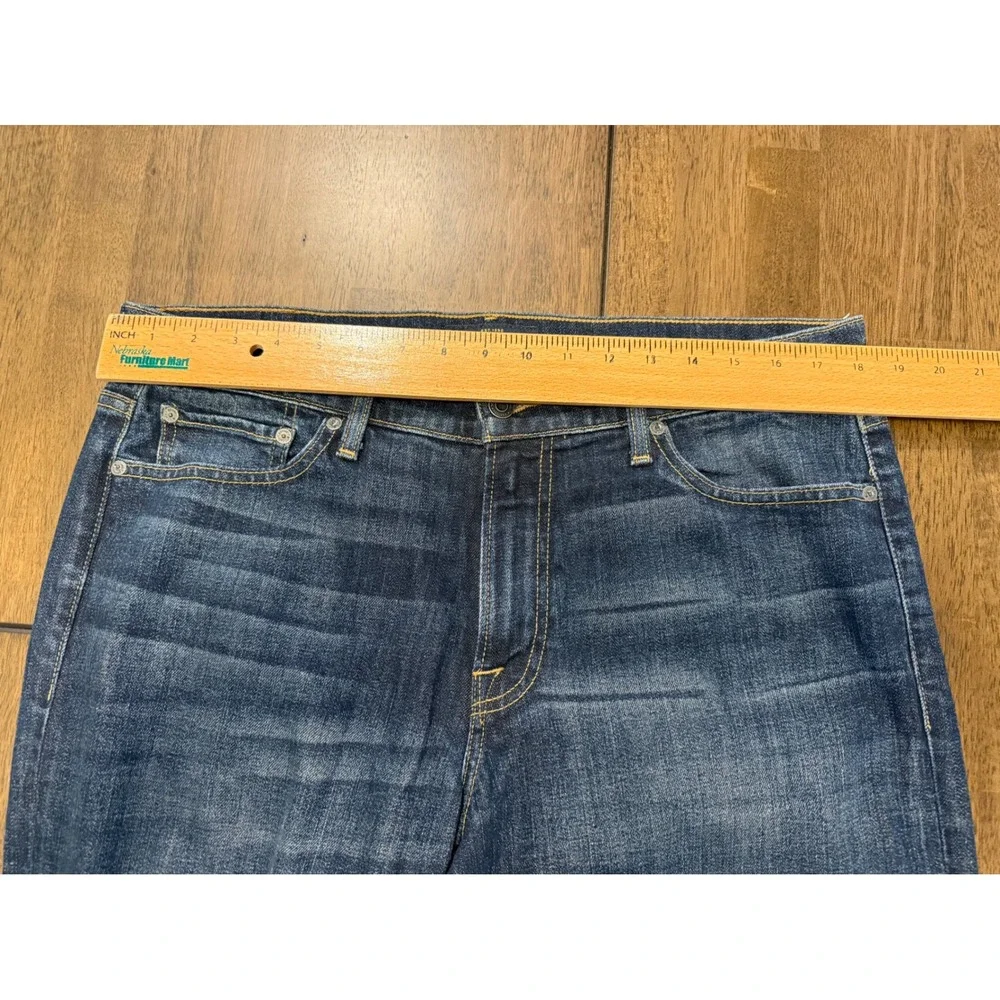 Lucky Brand 361 Vintage Straight Mens Jeans 34x34 Dark Wash Denim Blue Pants - Picture 3 of 6